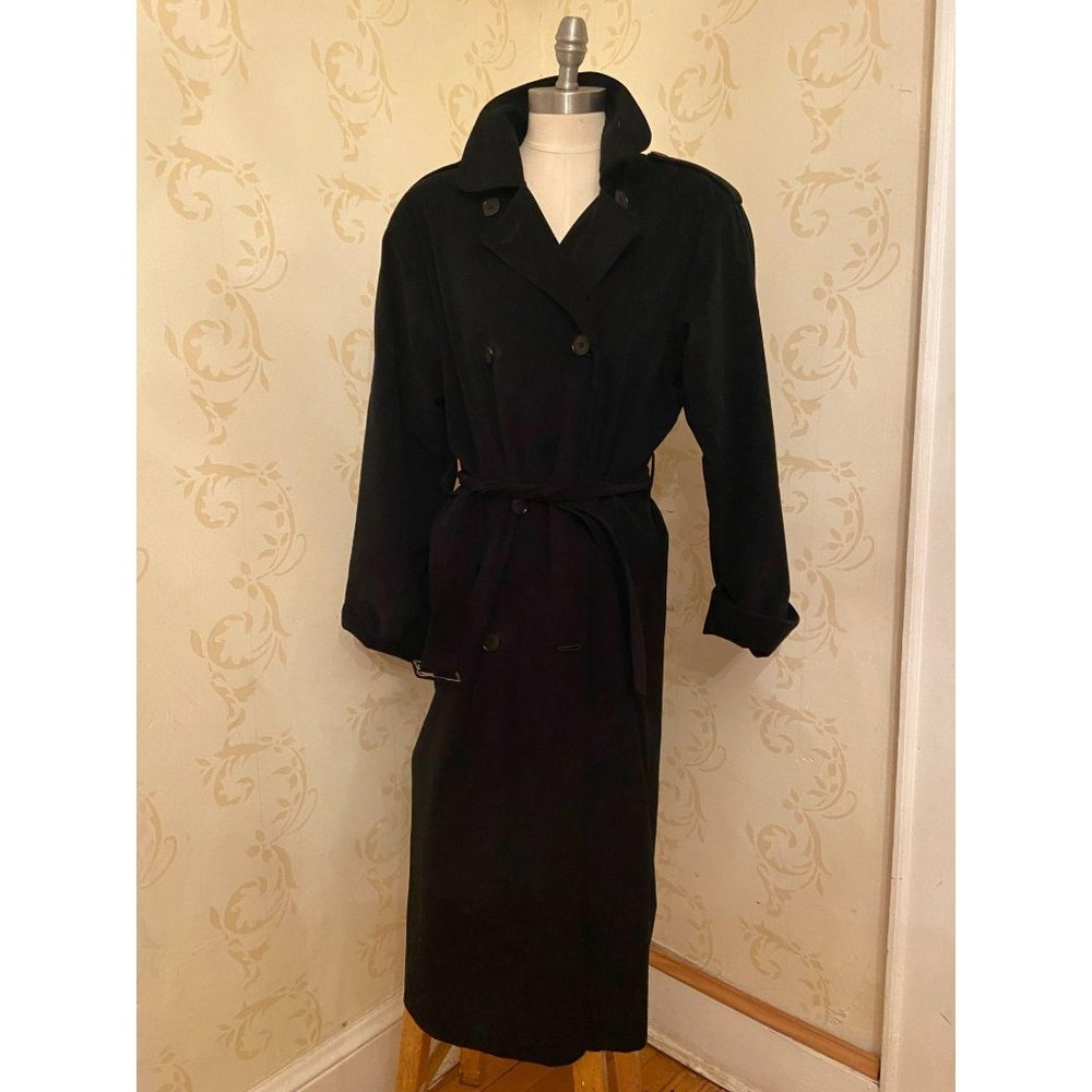 Stanley Sherman Ultrasuede Long Black Jacket Ladie